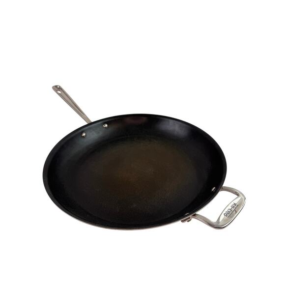 All Clad D3 Black Silver Large Skillet Stainless Steel Nonstick 14" Frying Pan - Picture 1 of 7